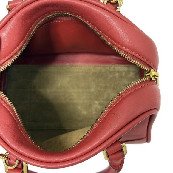 LOEWE Amazona 75 Small Red Leather - Handbag 635-080325 - Picture 7 of 8